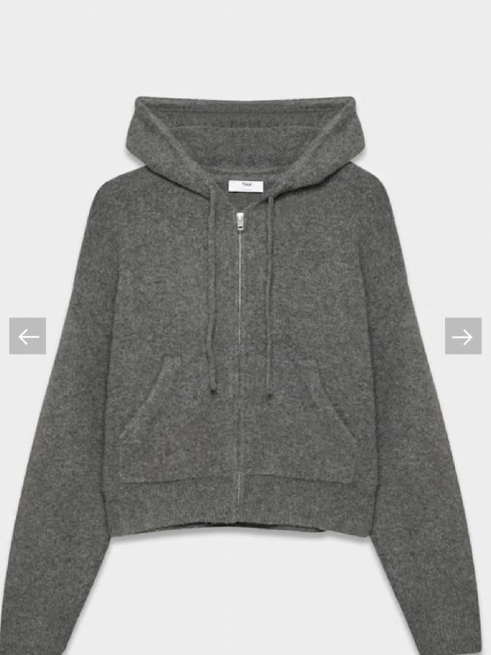 BNWT TNA Peyton Hooded Zip-Up Sweater